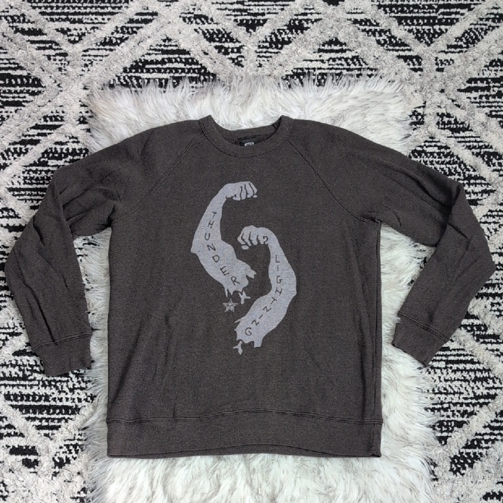 Obey Thunder Lightning Graphic Sweatshirt Medium